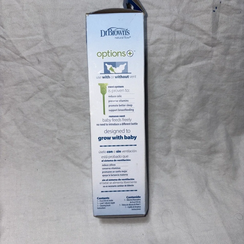 Dr. Brown's Natural Flow Options+ Anti-Colic Narrow 8 Oz. Pink Bottle